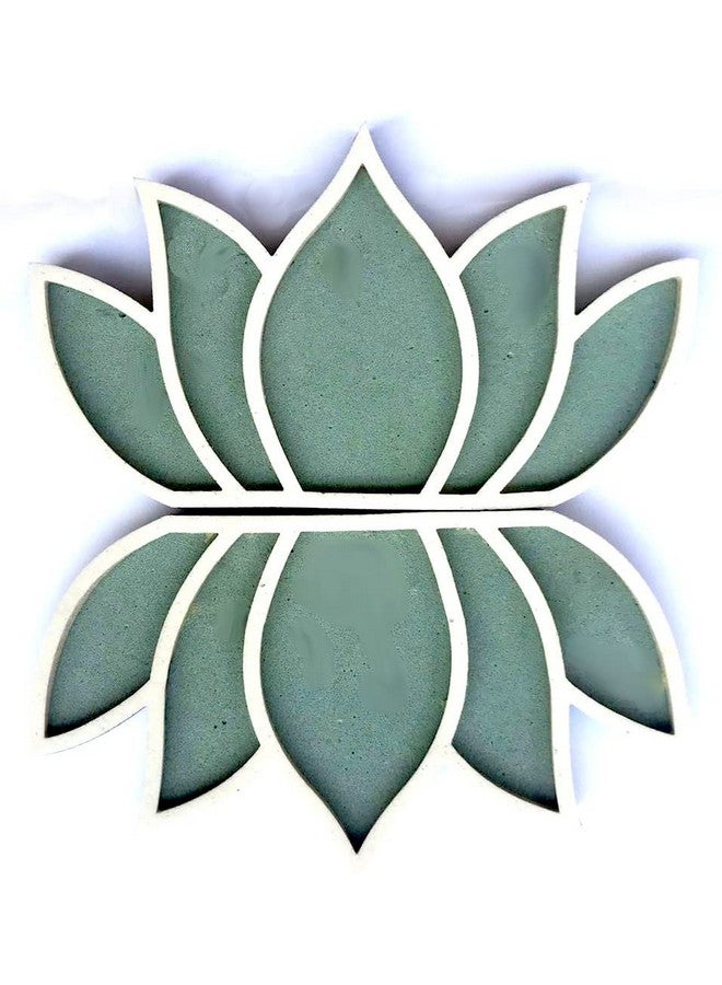 The Brown Box- Rangoli Making Kit - 3D Lotus Design Floating Reusable DIY Island Rangoli Stencils with Colors | Readymade Acrylic & Foam Rangoli for Home Temple, Diwali Decoration & Festival Gifting - Image 5