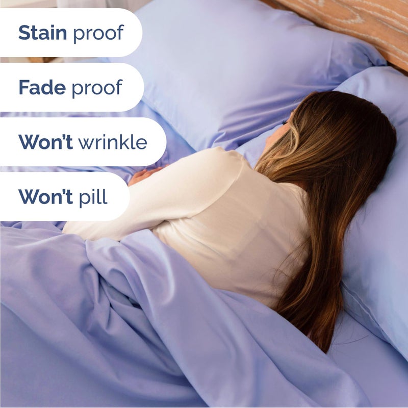 CGK Unlimited Cal King 6 Piece Sheet Set - Cooling & Breathable Bed Sheets - Hotel Luxury Bed Sheets for Women, Men, Kids & Teens - Deep Pocket Bedding w/Easy Fit - Soft & Wrinkle Free - Cal King Lavender Sheets - Image 5