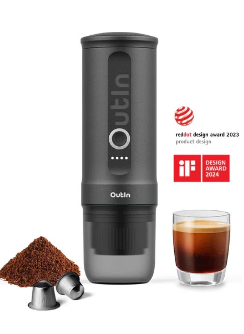 Outin - Outin Nano Portable Espresso Machine Space Grey - Image 1