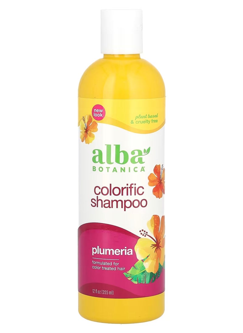 Alba Botanica Colorific Shampoo, Plumeria, 355 ml 