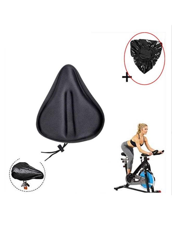 EHOME Bike Seat Cover, Bicycle Seat Covers, Bike Seat Cushion for Women Men Comfort Compatible, Suitable for Outdoor and Indoor (11x10 inch)  - Image 1
