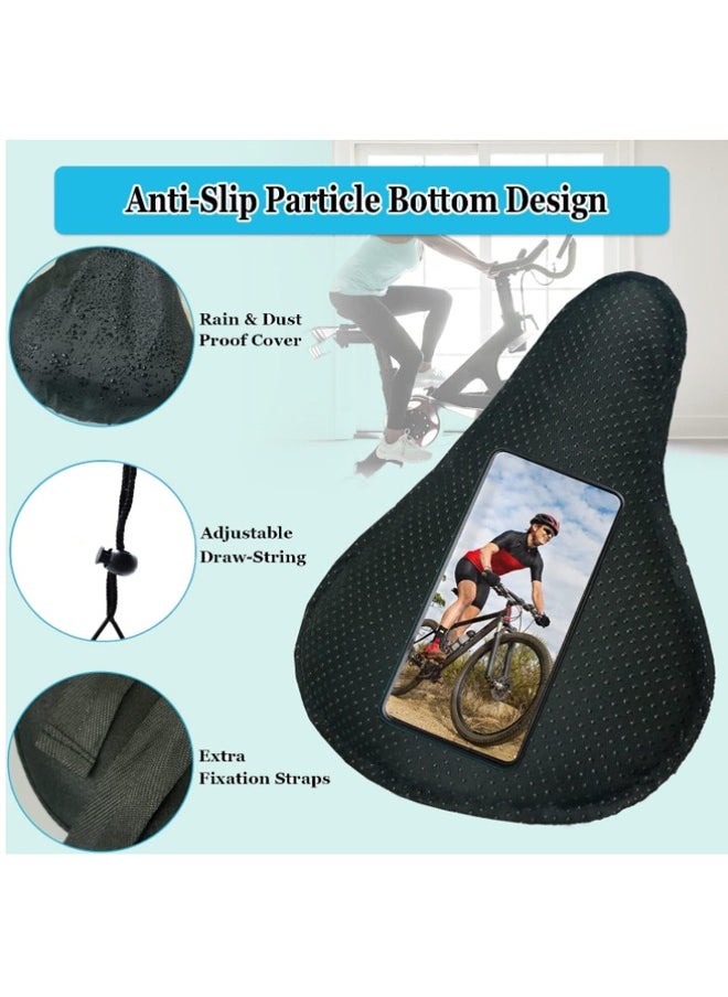 EHOME Bike Seat Cover, Bicycle Seat Covers, Bike Seat Cushion for Women Men Comfort Compatible, Suitable for Outdoor and Indoor (11x10 inch)  - Image 4