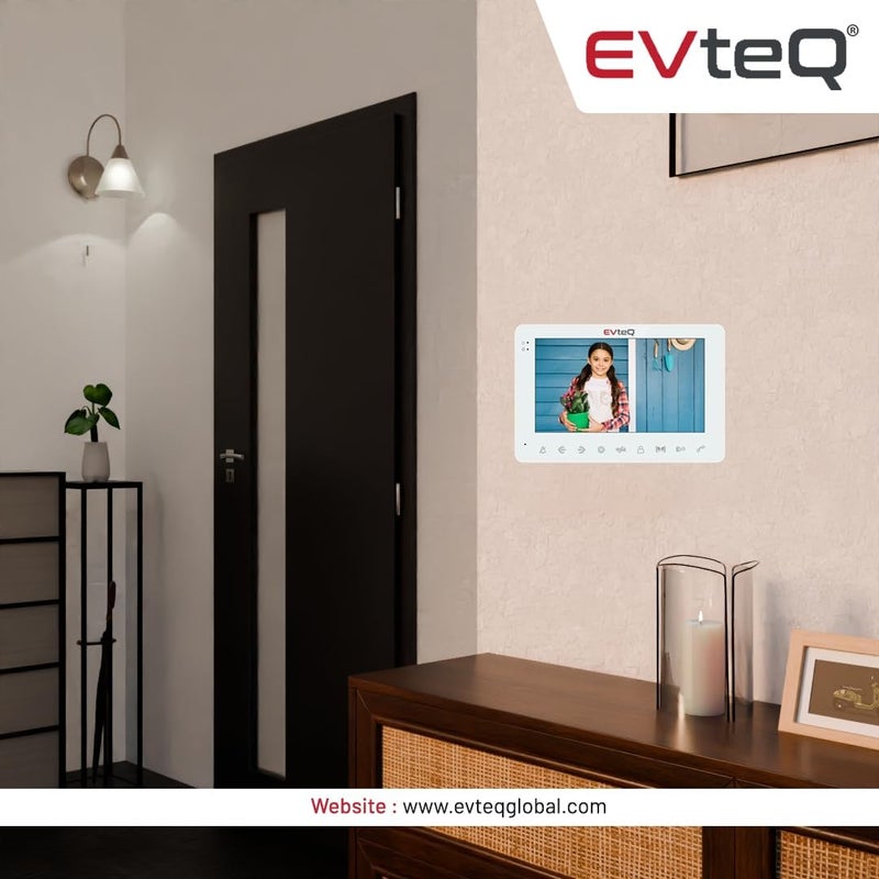 EVteQ EV-BDP-0107M 7-inch Video Door Phone Kit with 1MP Camera, Motion Detection, Night Vision, with Memory - Image 2