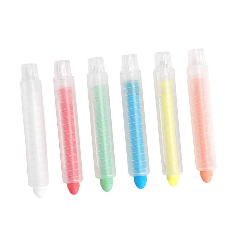 Dustless Chalk 6 Pack For Kids Classroom Home Use Assorted Colors Blister Pack - Image 2