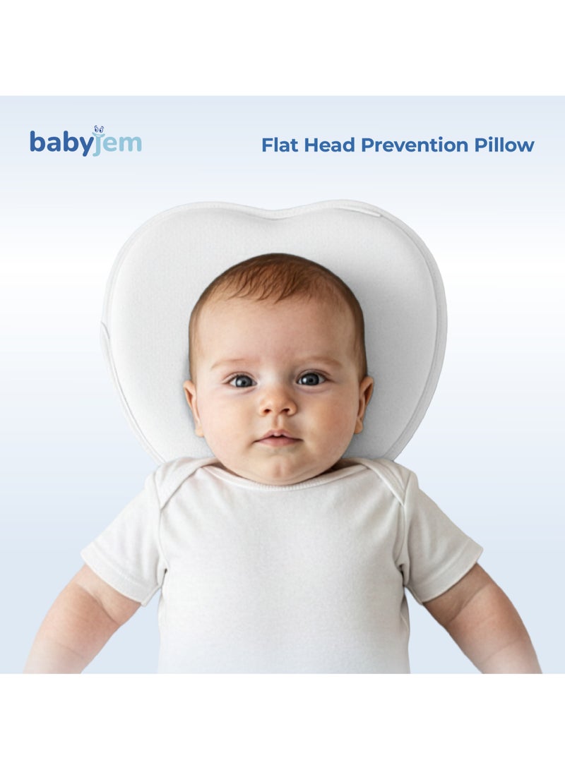BabyJem وسادة رأس مسطحة، بيضاء، 0 - 6 أشهر - Image 2