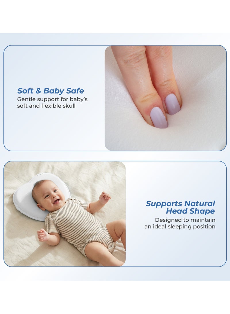BabyJem وسادة رأس مسطحة، بيضاء، 0 - 6 أشهر - Image 4