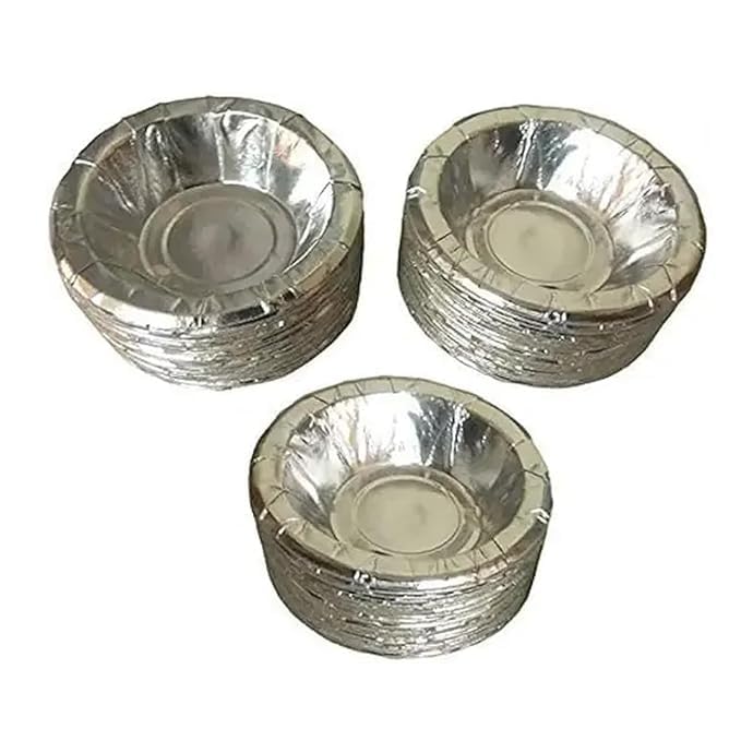 SHOP  SHOPPEE SHOP & SHOPPEE Pack of 150 Paper Dinner Set | Eco-Friendly Disposable Dinnerware | Multicolor Plates, Bowls & Cups | Microwave Safe Party Set - Image 3