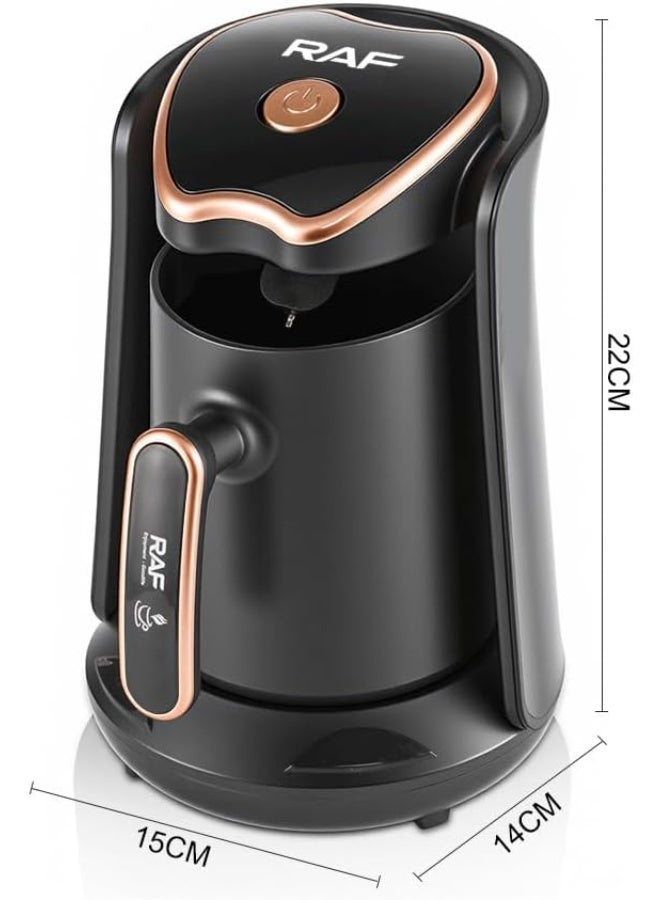 RAF Electric Turkish Coffee Maker 300ml – Powerful 600W Heating – Compact Design – One Touch Brewing – Perfect for Arabic, Greek & Turkish Coffee – Durable Material - Image 2