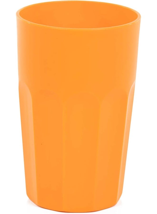Stylish Unbreakable Cups, Tumblers 4pc (330ml) - Orange - Image 4