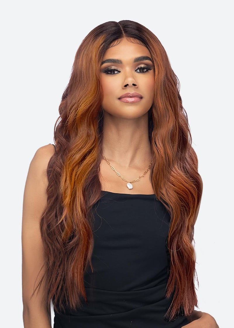 VIVICA A. FOX Vivica A Fox AMORE SYNTHETIC HAIR Natural Baby Lace Wig Color OTCOPPER
