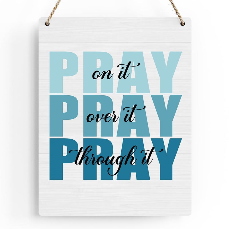 BELLOWDEER Pink Wall Decor  Bible Verses Wall Decor  Christian Wall Decor  Inspirational Wall Decor  Room Decor for Women  Office Decor for Women  Wooden Sign Wall Art for Home Porch Bedroom Living Room Office - Image 1