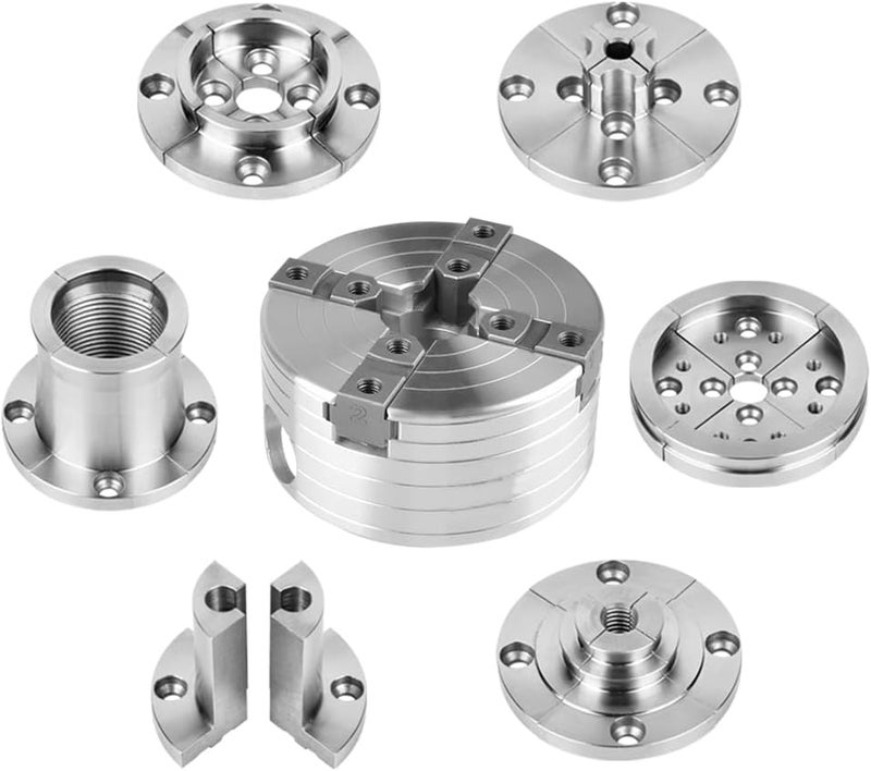 NAGU 1" X 8TPI Direct Thread Wood Turning Chuck with 2"Jaw Set and Woodscrew and T-Bar Wrench 3-3/4" Wood Turning Chuck with 2"Jaw Set - Image 3