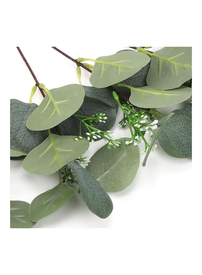 NIBEMINENT 6-Piece Artificial Plant Stems Green/White  - Image 5
