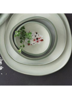 Easy Life Organic Series Glaze Ceramic Salad Bowl Green 12cm R2653#ORGR  - Image 2