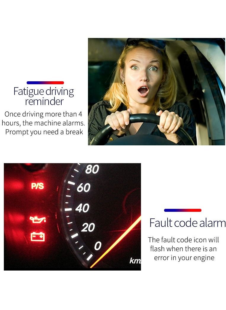 جولف لينك - شاشة عرض أمامية GULFLINK (HUD) عداد سرعة السيارة C800 - Image 1