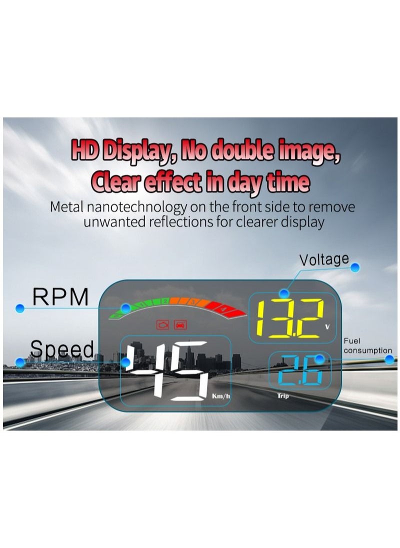 جولف لينك - شاشة عرض أمامية GULFLINK (HUD) عداد سرعة السيارة C800 - Image 1