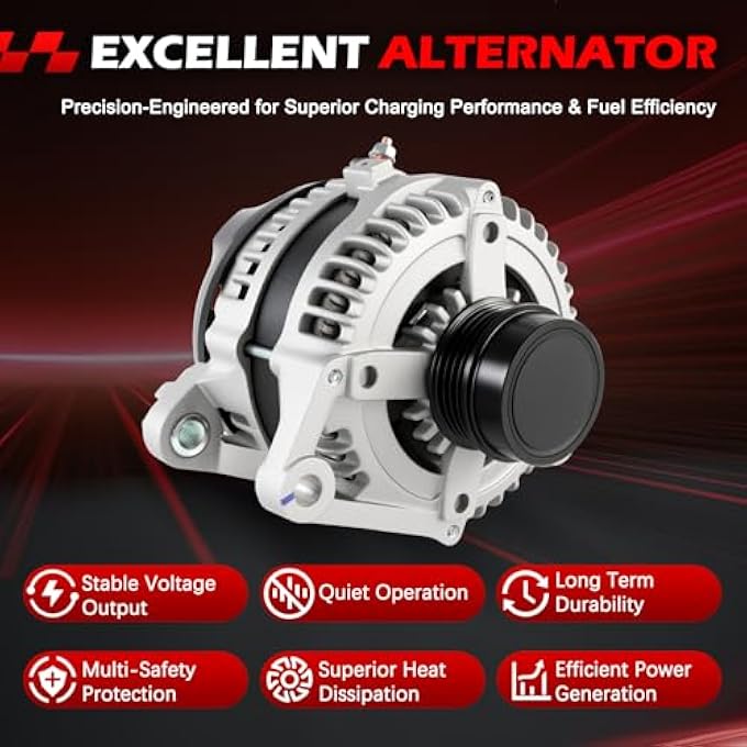 Autodevil 11519 Alternator 100Amp 12V Compatible with Camry 2010 2011 OE 1042102650, 11516, 270600V060, 270600V06084, 2706036050 - Image 4