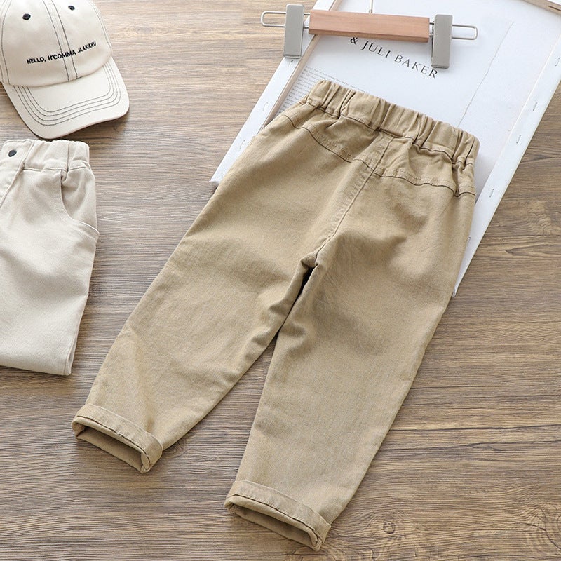 2025 Spring and Autumn Boys Casual Pants Casual Children Korean Style Baby Carrot Pants Loose Sports Pants Dropshipping - Image 5