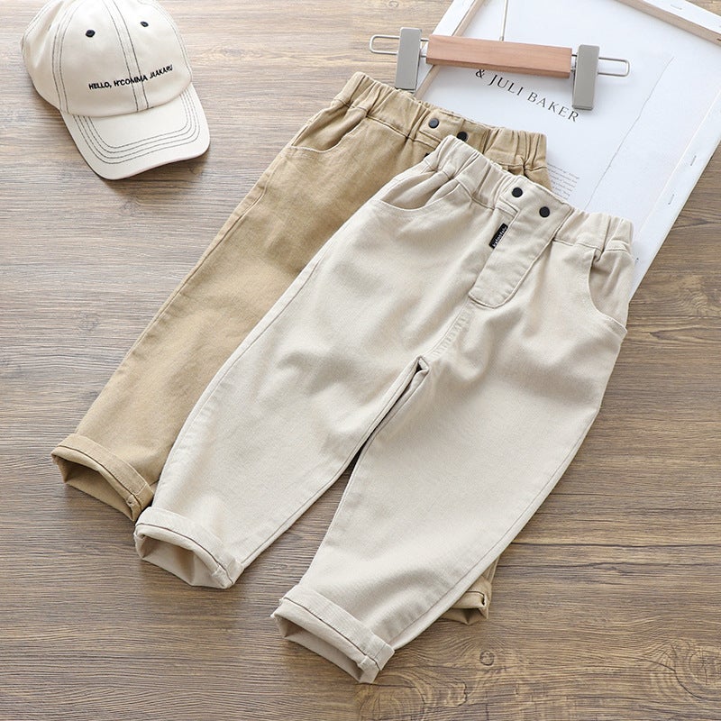 2025 Spring and Autumn Boys Casual Pants Casual Children Korean Style Baby Carrot Pants Loose Sports Pants Dropshipping - Image 2