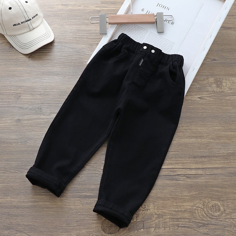 2025 Spring and Autumn Boys Casual Pants Casual Children Korean Style Baby Carrot Pants Loose Sports Pants Dropshipping - Image 1