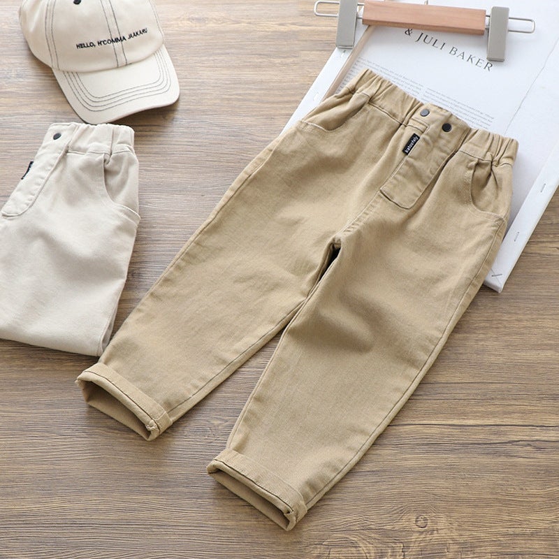 2025 Spring and Autumn Boys Casual Pants Casual Children Korean Style Baby Carrot Pants Loose Sports Pants Dropshipping - Image 3