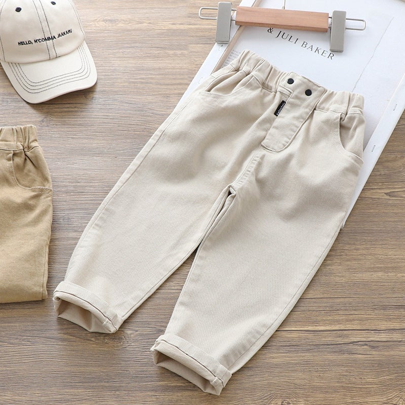 2025 Spring and Autumn Boys Casual Pants Casual Children Korean Style Baby Carrot Pants Loose Sports Pants Dropshipping - Image 4