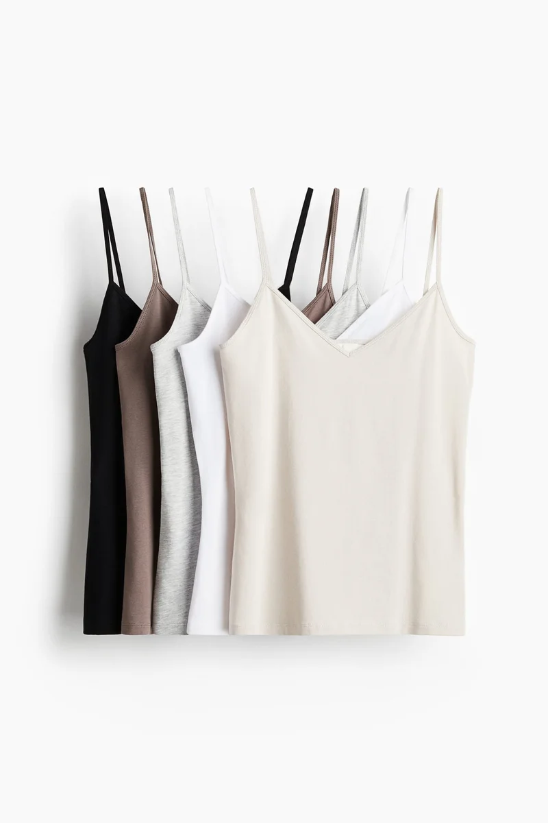 H&M 5-pack strappy tops