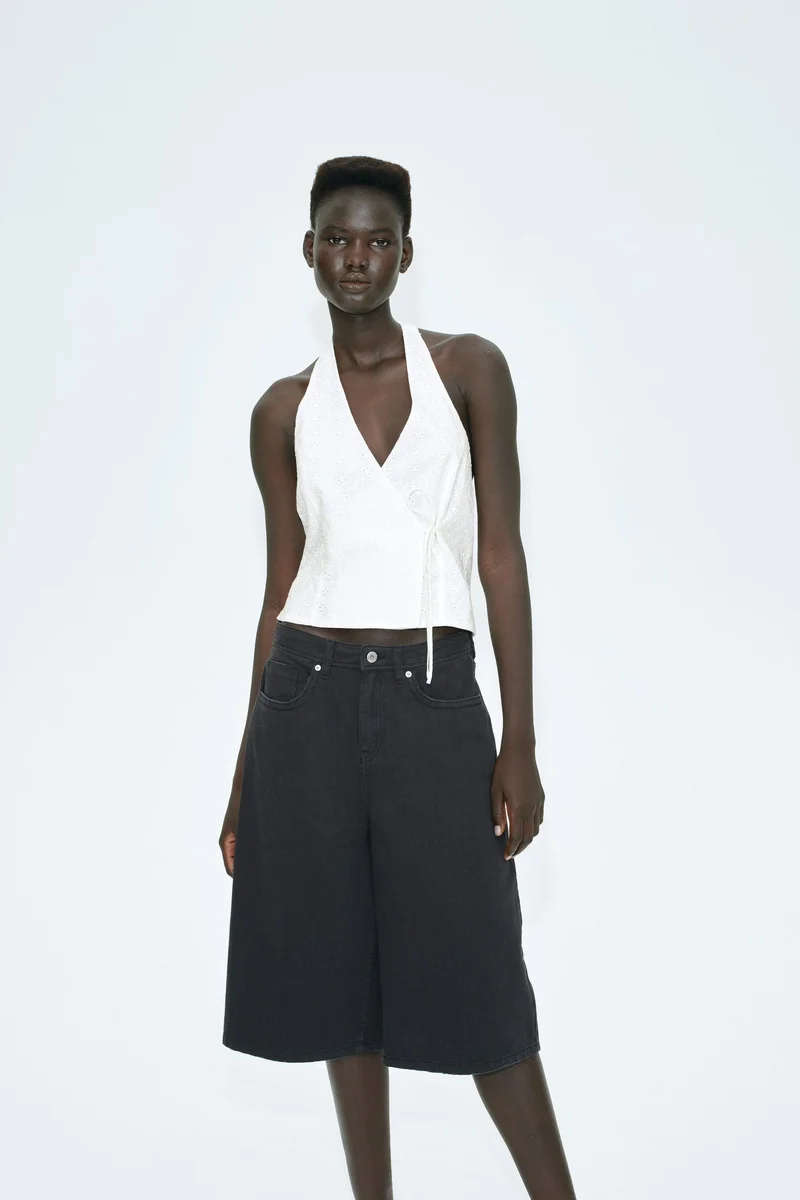 H&M Wrap halterneck top