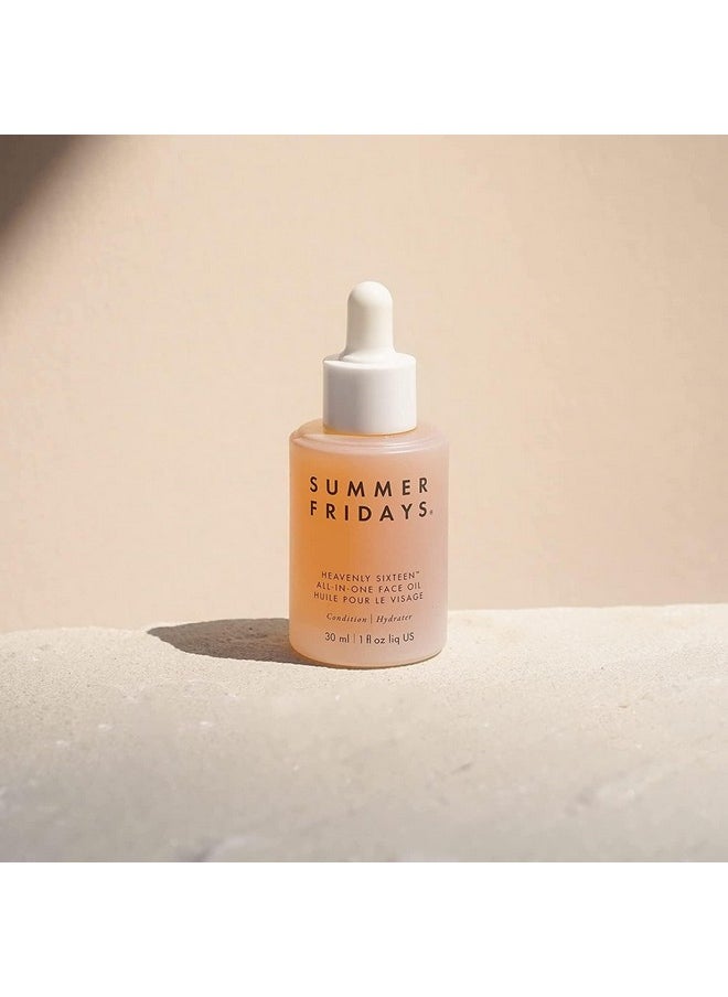 SUMMER FRIDAYS Heavenly Sixteen Allinone Face Oil Hydrating Facial Oil With A Restorative Blend Of 16 Noncomedogenic Oils To Help Condition And Plump Skin (1 Fl Oz)  - Image 2