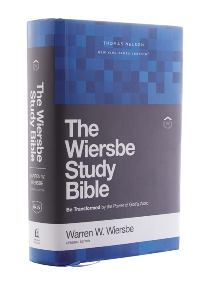 NKJV, Wiersbe Study Bible, Hardcover, Red Letter, Comfort Print : Be Transformed by the Power of God???s Word