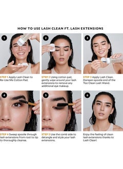 Velour Lashes Velour Lash Clean Oil Free Liquid Makeup Remover For Eyes False Lashes And Face Gentle And Vegan (50 Ml)  - Image 4