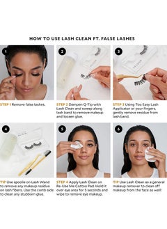 Velour Lashes Velour Lash Clean Oil Free Liquid Makeup Remover For Eyes False Lashes And Face Gentle And Vegan (50 Ml)  - Image 5