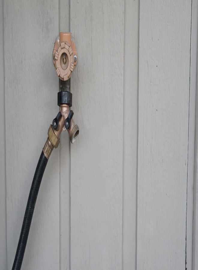 LFSEMINI موزع خرطوم LFSEMINI ثنائي/رباعي الاتجاه، عبوة من 1/2/4 موزع خرطوم حديقة نحاسي شديد التحمل، لوصلة خرطوم 3/4 بوصة، مشعب خرطوم حديقة نحاسي مع غسالات مطاطية وأشرطة (عبوة واحدة ثنائية الاتجاه) - Image 3