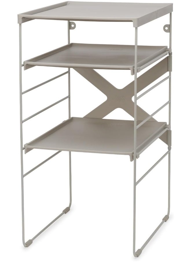 Joseph Joseph Joseph Joseph Level Adjustable Shoe Rack, Strong Shoe Racks and Steel Frame, 4 Pairs of Shoes  - Image 4