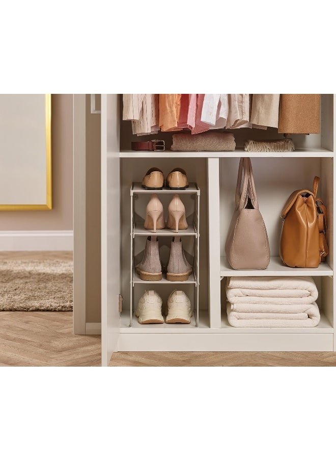 Joseph Joseph Joseph Joseph Level Adjustable Shoe Rack, Strong Shoe Racks and Steel Frame, 4 Pairs of Shoes  - Image 2