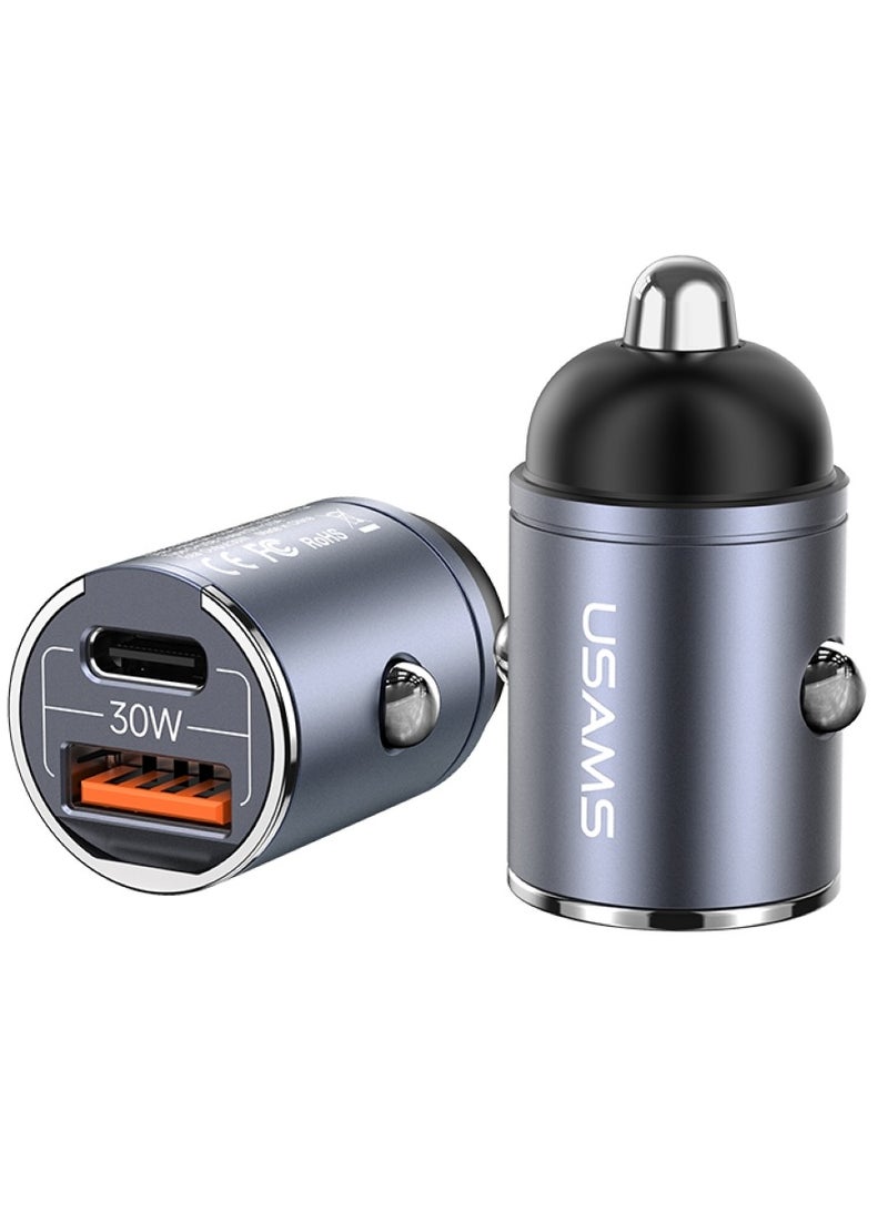 أوسامس شاحن سيارة شحن سريع PD30W ثنائي المنفذ USB C iPhone 16 Pro Max شاحن سريع الشحن هاتف السيارة قابس محول لهاتف iPhone 16، Galaxy S23، Huawei، iPad Pro، Xiaomi، إلخ - Image 2