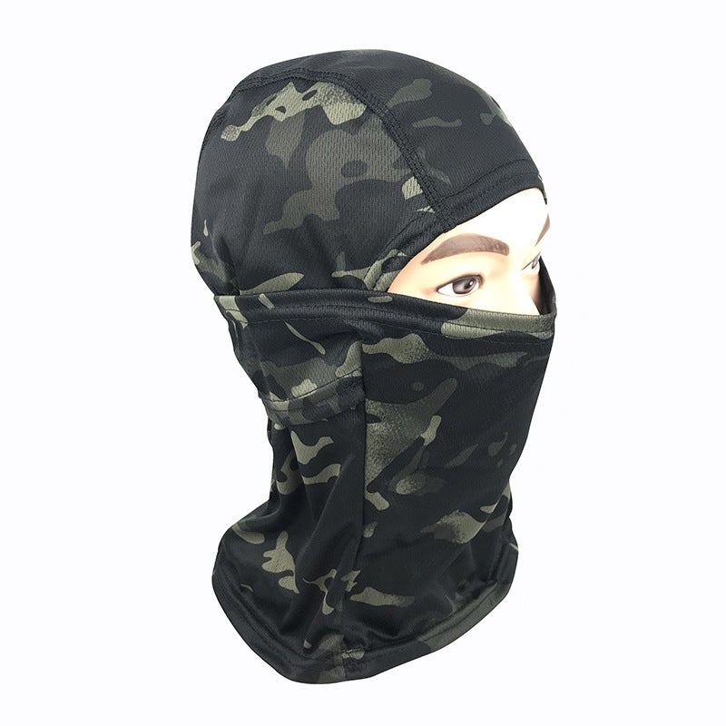 Generic Amazon Outdoor Riding Mask Pullover Sunscreen Windproof Mask Breathable Hat Self-propelled Motorcycle Sports Headgear American Black 