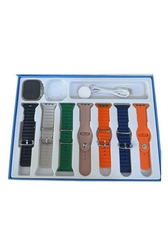 FereFit Smart Watch WS-X9 ULTRA ,7+1 With Health Fitness Tracker Sport Watch , 7 addition Replacement Band 49MM-Multicolour  - Image 2