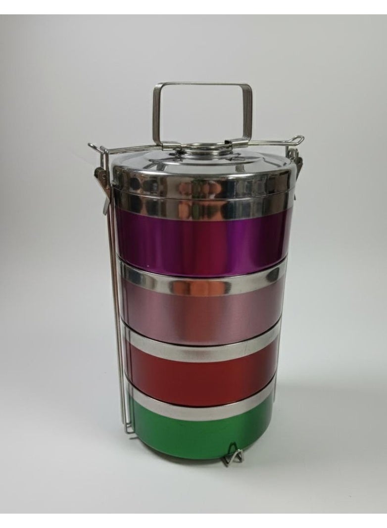 Spaceshoop 4 Layers Stainless Steel Food Carrier - Image 1