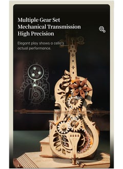 Amk63 Magic Cello 3D Puzzle 3D Wooden Puzzles For Adults Music Box Model Kits To Build Unique Musical Gift For Women Men Aesthetic Hobby Kit For Music Lovers - pzsku/ZDA273171F51E0AEEFAA5Z/45/_/1706154463/5a76cbe1-6583-41c1-bfc8-a97badf296c4