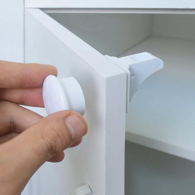 5pcs Drawer Cabinet Door Locks Invisible Protective Lock - Image 3