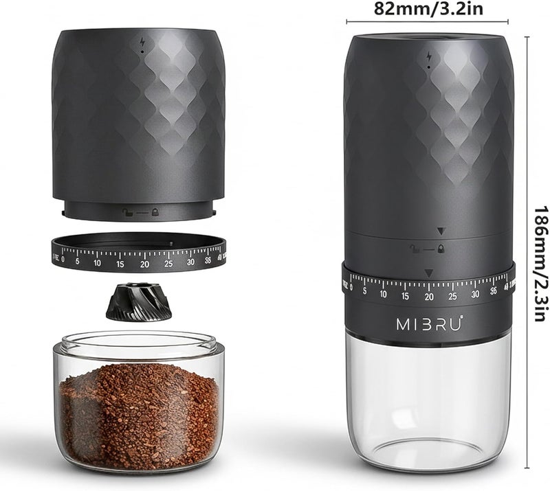 Portable Electric Coffee Grinder with Adjustable Thickness and USB Rechargeable - Image 3