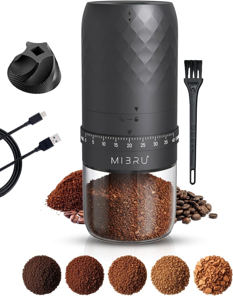 Portable Electric Coffee Grinder with Adjustable Thickness and USB Rechargeable - Image 1