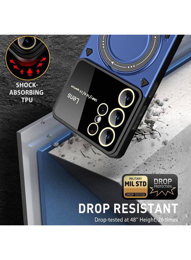 S-TOP Case For Samsung Galaxy S22 Ultra 5G Large Window MagSafe Holder Phone Case - Image 5