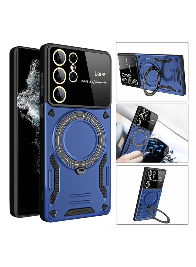 S-TOP Case For Samsung Galaxy S22 Ultra 5G Large Window MagSafe Holder Phone Case - Image 3