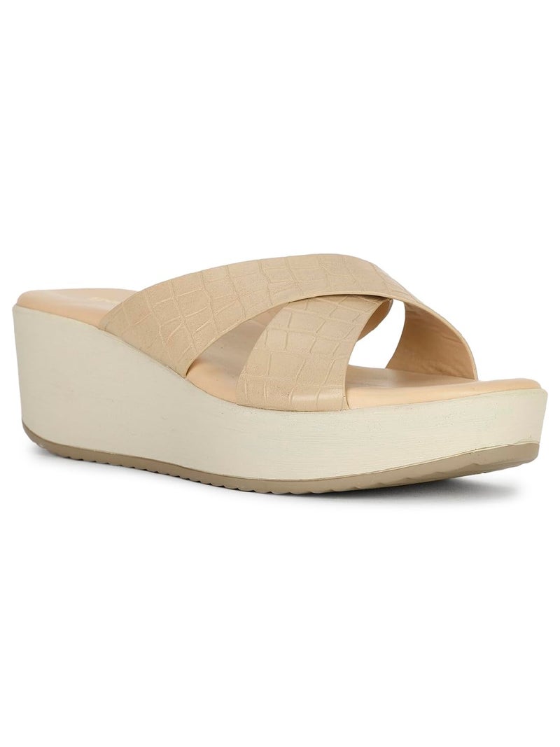 Bata Xiomara Mule Women's Beige Heels - 4 UK (6718319) - Image 1