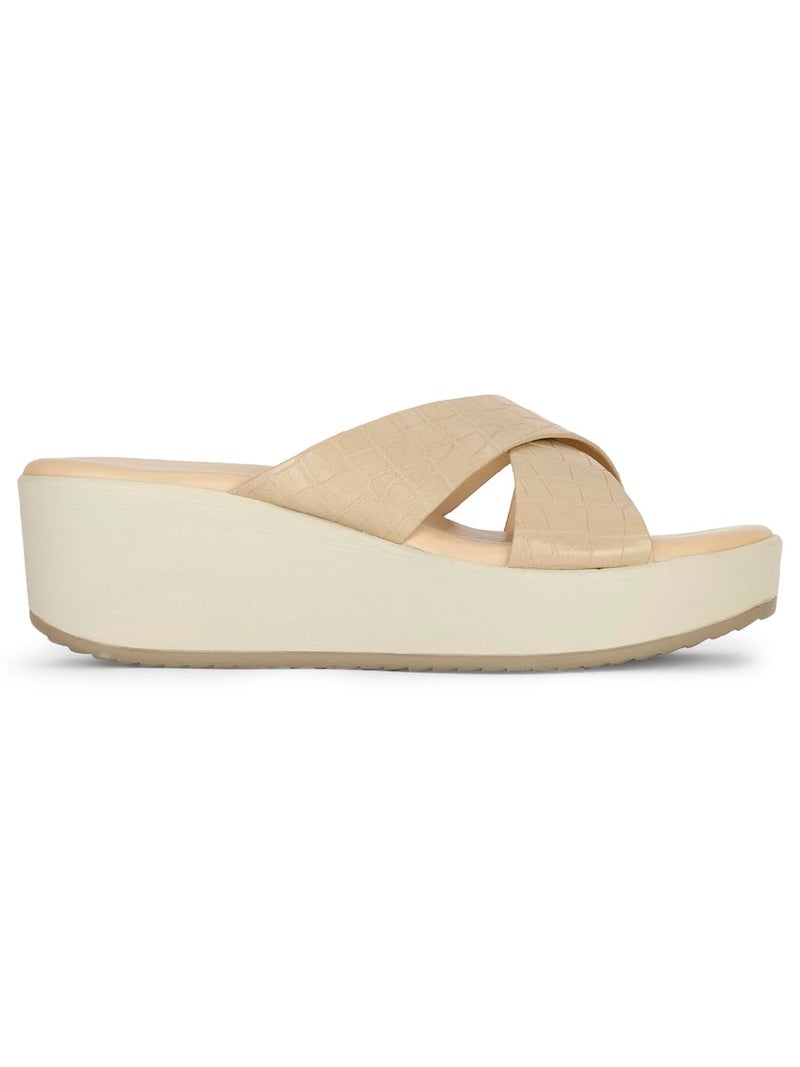 Bata Xiomara Mule Women's Beige Heels - 4 UK (6718319) - Image 2