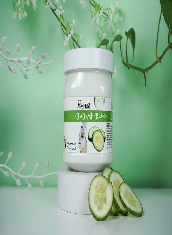 FEELHIGH Combo Papaya Face Cream 500ml with Natural Papaya Extract and Cucumber Face Mask 500ml Pack of 2 Men and Women - Image 5