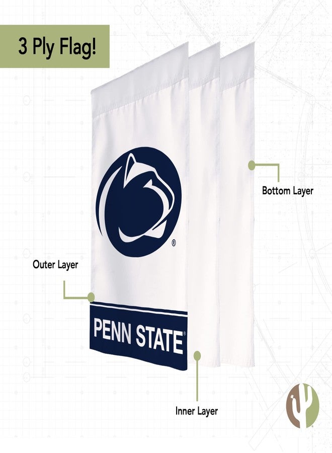Desert Cactus Penn State PS Garden Flag - 19 x 12 inch Penn State Nittany Lions Banner, For Outdoor Display and Events (Design B) - Image 3