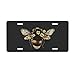 cfpolar Bee Floral License Plate Decorative Car Front License Plate Aluminum Novelty License Plates Vanity Tag Metal Car Plate for Women Men 6 X 12 Inch - Image 2